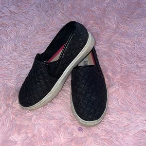 Black slip-ons